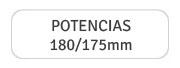 Potencias 180/175mm