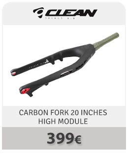 Buy clean trial carbon fork 20 inches bicycle