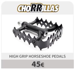 Buy Horseshoe Pedals Aluminium Chorrillas Trials Black