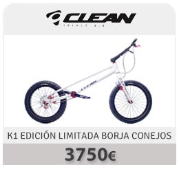 Comprar Bicicleta Trial Clean Edición Limitada Borja Conejos Blanca