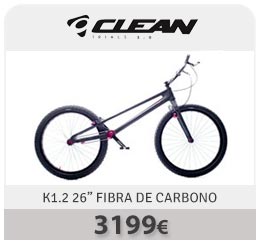 Comprar bici de trial Clean K1.2 26 pulgadas fibra de carbono