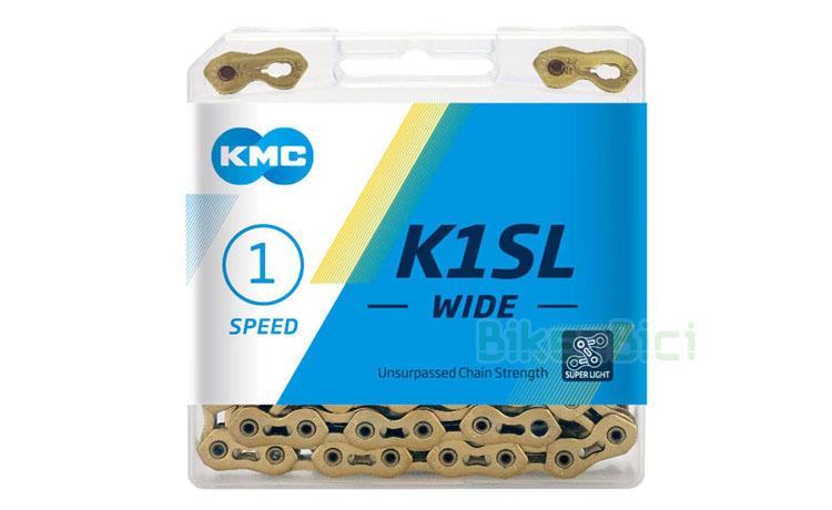 CADENA TRIAL KMC K1SL SUPERLIGHT NARROW GOLD 100L - La cadena KMC K1SL superlight es una de las cadenas más ligeras y a la vez resistentes del mercado. Tratamiento externo especial con 