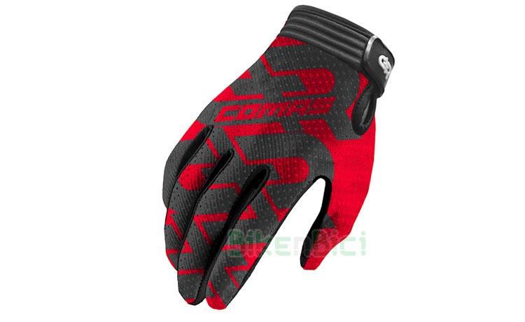GLOVES TRIAL COMAS PRO RED - Ultra light and ergonomic Comas Pro gloves. Nanofront material on the palm for better grip. Closure by injected rubber strap, velcro and elastic mesh. Red and grey finished. 35 grams of weight (pair M size).